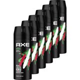 Axe Africa Erkek Deodorant Sprey 150 ml 6'lı Set 48 Saat Etkili Koku Pudrasız