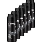 Axe Black Erkek Deodorant Sprey 150 ml Ferahlatıcı Koku 6'lı Set 48 Saat Etkili
