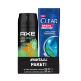 Axe Deodorant Bay Jungle Fresh 150Ml+180Ml Clear Men Şampuan