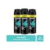 Axe Erkek Apollo Sprey Deodorant 3 x 200 ML