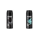 Axe Erkek Deodorant & Bodyspray Black 48 Saat Etkileyici Koku (150 ml) ve Axe Erkek Sprey Deodorant Apollo 48 Saat Etkileyici Koku Vücut Spreyi 150 ml