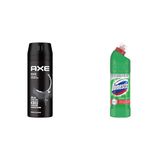 Axe Erkek Deodorant & Bodyspray Black 48 Saat Etkileyici Koku (150 ml)(1) Domestos Yoğun Kıvamlı Çamaşır Suyu Maksimum Hijyen Dağ Esintisi, 750 ml(3)