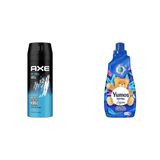 Axe Erkek Deodorant & Bodyspray Ice Chill 48 Saat Etkileyici Koku (150 ml)(1) Yumoş Extra Lilyum 60 Yıkama Konsantre Çamaşır Yumuşatıcısı (1 x 1440 ml)(2)