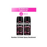 Axe Erkek Deodorant Number 10 Body Spray Limited Edition 150 ml X2