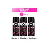 Axe Erkek Deodorant Number 10 Body Spray Limited Edition 150 ml X3