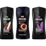 Axe Excite Duş Jeli & Dark Temptation Duş Jeli & Africa 3in1 Erkek Duş Jeli 250ML 3lü Set - 250 ml