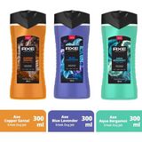 Axe Premium Collection Aqua Bergamot + Blue Lavender + Copper Santal Duş Jeli 3 x 300 ML