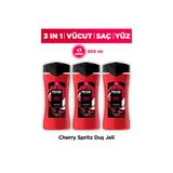 Axe Premium Collection Duş Jeli Cherry Spritz 3 In 1 Vücut Saç Yüz 300 ml X3