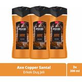 Axe Premium Collection Duş Jeli Copper Santal 3 In 1 Vücut Saç Yüz 300 ml X3