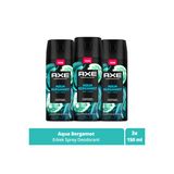 Axe Premium Collection Erkek Sprey Deodorant Aqua Bergamot 150 ml x3