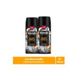 Axe Premium Collection Erkek Sprey Deodorant Black Vanilla 150 ml X2