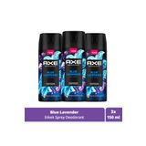 Axe Premium Collection Erkek Sprey Deodorant Blue Lavender 72 Saat Ferahlık 150 Ml X3