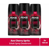 Axe Premium Collection Erkek Sprey Deodorant Cherry Spritz 150 ml X3