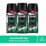 Axe Premium Collection Erkek Sprey Deodorant Emerald Sage 150 ml X3