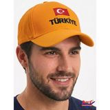 Axe Sportswear Arkası Ayarlanabilir Cırtlı Türkiye Türk Bayrağı Nakışlı Işlemeli Kasketli Beyzbol Kep Şapka - Standart - Sarı