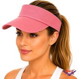 Axe Sportswear Arkası Ayarlanabilir Cırtlı Vizör Şapka Uv Güneş Koruyucu Günlük Plaj Tenis Şapkası - Brink Pembe - Standart