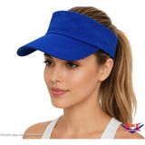 Axe Sportswear Arkası Ayarlanabilir Cırtlı Vizör Şapka Uv Güneş Koruyucu Günlük Plaj Tenis Şapkası - Saks Mavi - Standart