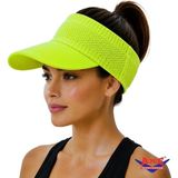 Axe Sportswear Esnek Vizör Şapka Uv Güneş Koruyucu Günlük Plaj Tenis Şapkası - Standart - Lime Yeşil