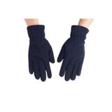AXE SPORTSWEAR Kadın Lacivert Kışlık Bileği Lastikli Yumuşak Dokulu Termal Polar Eldiven Glove