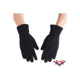 AXE SPORTSWEAR Kadın Siyah Kışlık Bileği Lastikli Yumuşak Dokulu Termal Polar Eldiven Glove