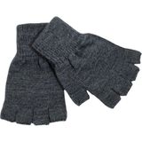 Axe Sportswear Unisex Çocuk Parmaksız Kesik Yarım Parmak Kışlık Örme Triko Eldiven 9 - 15 Yaş - Antrasit
