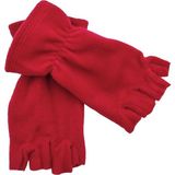 Axe Sportswear Unisex Kırmızı Kışlık Bileği Lastikli Parmaksız Kesik Yarım Parmak Termal Polar Eldiven Glove - Standart