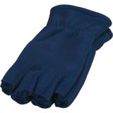 Axe Sportswear Unisex Lacivert Kışlık Bileği Lastikli Parmaksız Kesik Yarım Parmak Kışlık Termal Polar Eldiven - Standart
