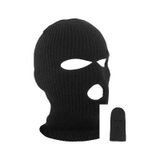 Axe Sportswear Unisex Siyah Kışlık 3 Gözlü Bere Olabilen Kar Maskesi Balaclava