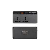 Axe Tools 12V - 24V Giriş 220 VOLT Çıkışlı 200 WATT 3 USB Otomobil Minibüs Otobüs Araç INVERTER Siyah