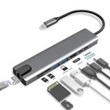 Axe Tools 8 In 1 Ethernet Sd Usb Type C Hub Hdmı Girişli Macbook Çevirici