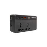 Axe Tools Çakmaklıktan 220 Volt 200 Watt Elektrik Üretici Cihaz 3 USB Girişli Araç içi çevirici AXE77-CZ01 Siyah
