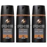 Axe What Leather Cookies 3x150 ml Erkek Deodorant Sprey