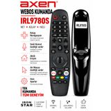 Axen webos sesli kumanda / airmouse kumanda / sihirli kumanda muadili / Akıllı TV sesli komut kumandası / Mikrofonlu TV kumandası / Smart TV kumanda / Android TV kumanda