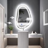 Axira Led'li Lazer Kumlamalı Lavabo & Banyo Aynası (Dokunmatik Sensörlü) beyaz ledli 100 x 65