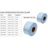 Axis Sterilizasyon Rulosu Otoklav Poşeti EO ve Buhar 10 CM x 200 M