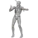 AXITWXIT Aksiyon Figürleri Body-Kun DX & Body-Chan DX PVC Figür Model Çizimi S H Figuartlar için Kutulu Sanatçılar (Gri, Erkek)
