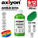Axiyon Art Akrilik Boya 350 ml Açık Yeşil – Su Bazlı Hobi ve Dekoratif Boya