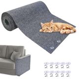 AXLORP 118" x 15.8" Kedi Tırmalama Matı, Mobilya Duvarlarını veya Zeminleri Korumak için Kendinden Yapışkanlı Kesilebilir Tırmalama Kedi Halısı, Kapak Kedi Tırmalama Direği Kedi Tırmanma Çerçevesi, Kendin