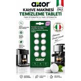 AXOR 8’li Kahve Makinesi Temizleme Tableti Tam Yarı Otomatik Espresso Makinesi Yağ Kir Sökücü İtalya