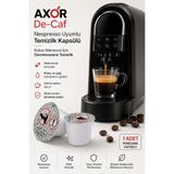 AXOR De-Caf Nespresso Uyumlu Temizlik Kapsülü 1 Adet | Kahve Makinesi Temizleme Kapsülü | Kireç ve Yağ Çözücü