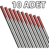 Axu WT20 Tungsten Kırmızı Toryumlu 2.4x175 mm 10 Adet Elektrod
