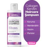 Axwell Extra Hacim Parlaklık Koruma ve Kolajen & Keratin Koruma Şampuan