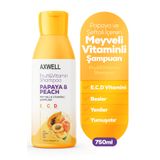 Axwell Meyveli Vitaminli Papaya & Şeftali Içeren Şampuan