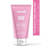 Axwell Pink Touch Anında Ton Eşitleyici Onarıcı Nemlendirici SPF50 50 ml Pembe Yüz Güneş Kremi