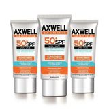 Axwell Sun Care Cream Leke Karşıtı Çok Yüksek Koruma SPF50+ 3x50 ml Güneş Kremi