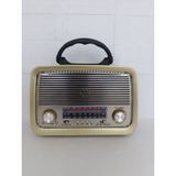 AXWER Bluetooth Hoparlör Fm Radyo USB Tf Aux Ses Bombası Müzik Çalar Mp3 Çalar - Kahverengi- Tek Ebat