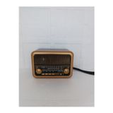 Axwer Nostaljik Radyo Klasik Radyo Bluetooth Hoparlör Usb-Tf Çalar Ses Bombası Şarjlı Radyo