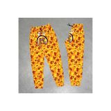 Axxan KOPYA - İki İplik Mevsimlik Bape Nakişli Eşofman Pantolon - Gri Sarı 10-11 Yaş