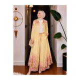 AXXAN modal kumaş 2li takım tunik pantolon desenli standart beden oversize tunik salaştır göğüs ölçüsü 120 santimdir