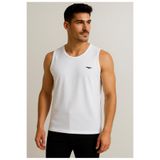 AXXEL Erkek Beyaz Kolsuz T-shirt-d235